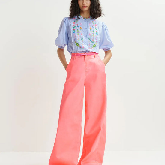 ESSENTIEL ANTWERP ESSENTIEL ANTWERP Heart Neon Wide Leg Jean