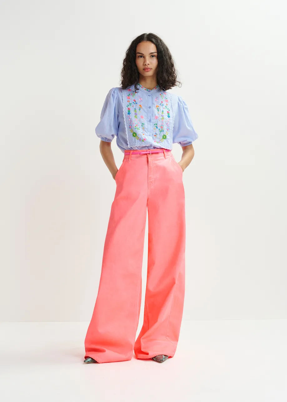 ESSENTIEL ANTWERP ESSENTIEL ANTWERP Heart Neon Wide Leg Jean