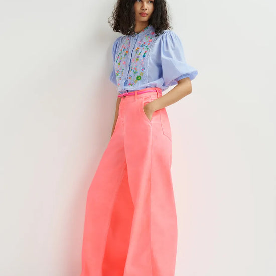 ESSENTIEL ANTWERP ESSENTIEL ANTWERP Heart Neon Wide Leg Jean