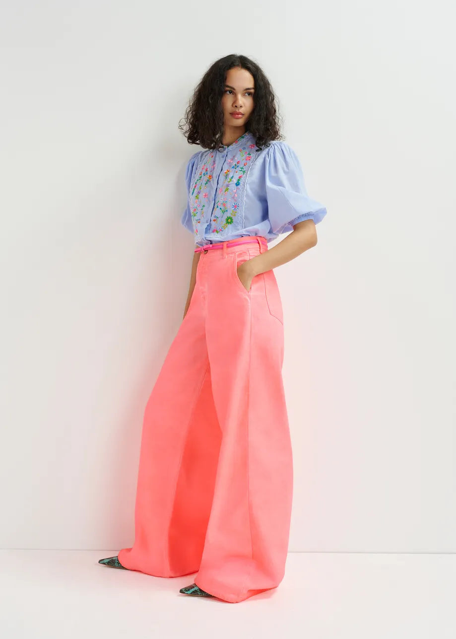 ESSENTIEL ANTWERP ESSENTIEL ANTWERP Heart Neon Wide Leg Jean