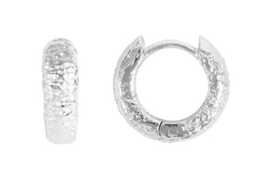 FAIRLEY FAIRLEY Antique Silver Huggies ASH