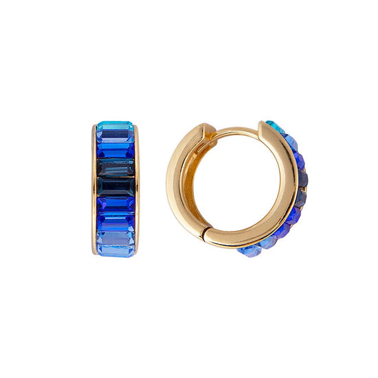 FAIRLEY FAIRLEY Blue Ombre Midi Hoops