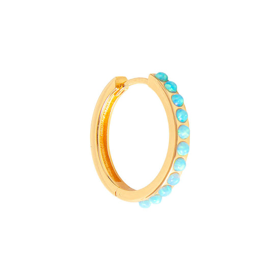 FAIRLEY FAIRLEY Blue Opal Crystal Maxi Hoop