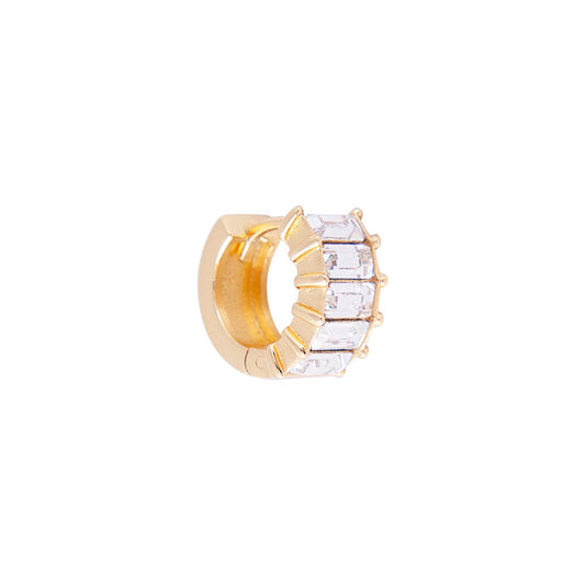 FAIRLEY FAIRLEY Crystal Baguette Huggie
