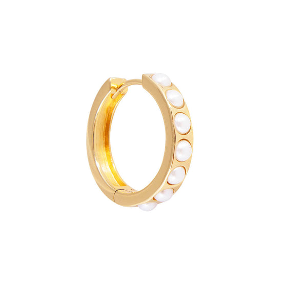 FAIRLEY FAIRLEY Crystal Pearl Maxi Hoops