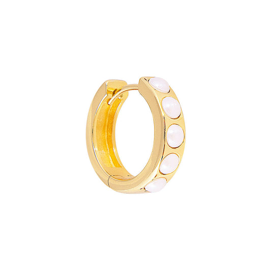 FAIRLEY FAIRLEY Crystal Pearl Midi Hoops
