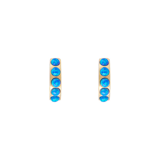 FAIRLEY FAIRLEY Indigo Opal Crystal Huggie