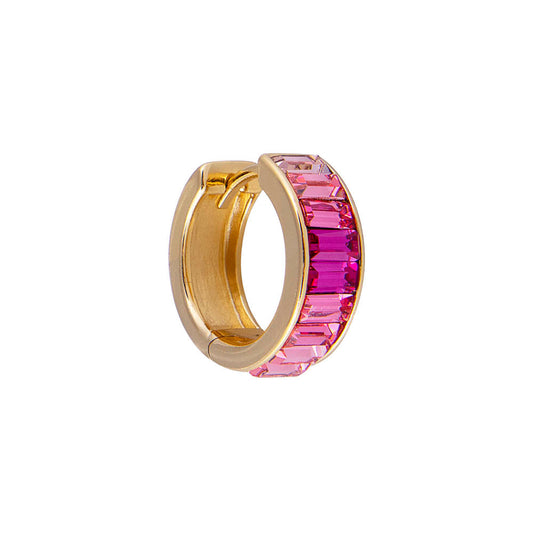 FAIRLEY FAIRLEY Pink Ombre Midi Hoop