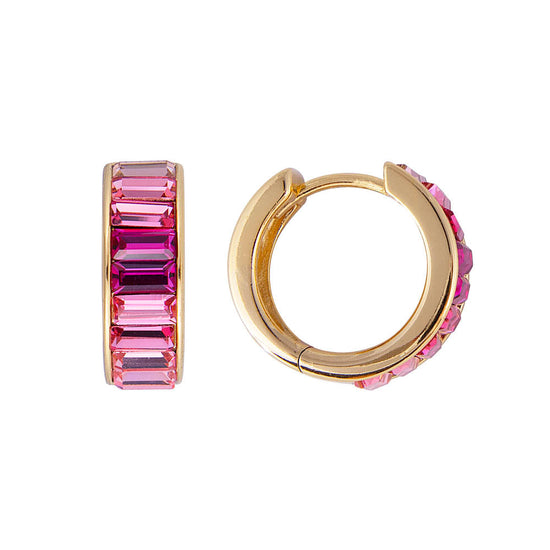 FAIRLEY FAIRLEY Pink Ombre Midi Hoop