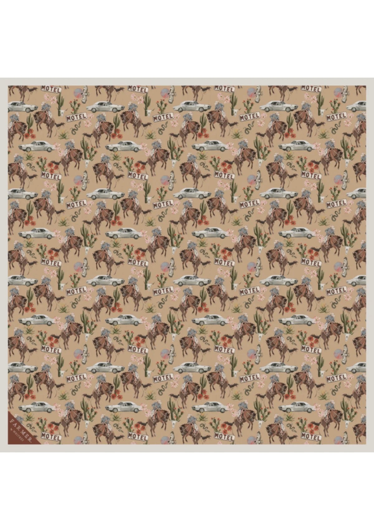 FAR MER FarMer By Whitney No Man's Land Silk Scarf