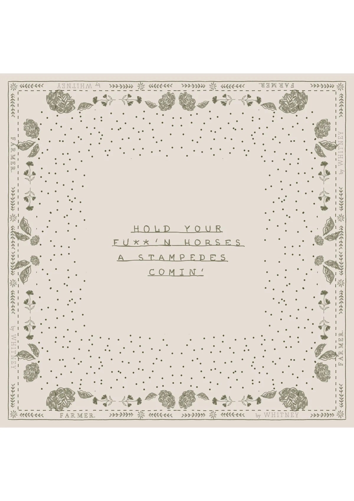 FAR MER FarMer By Whitney Silk Bandana Scarf Stampede