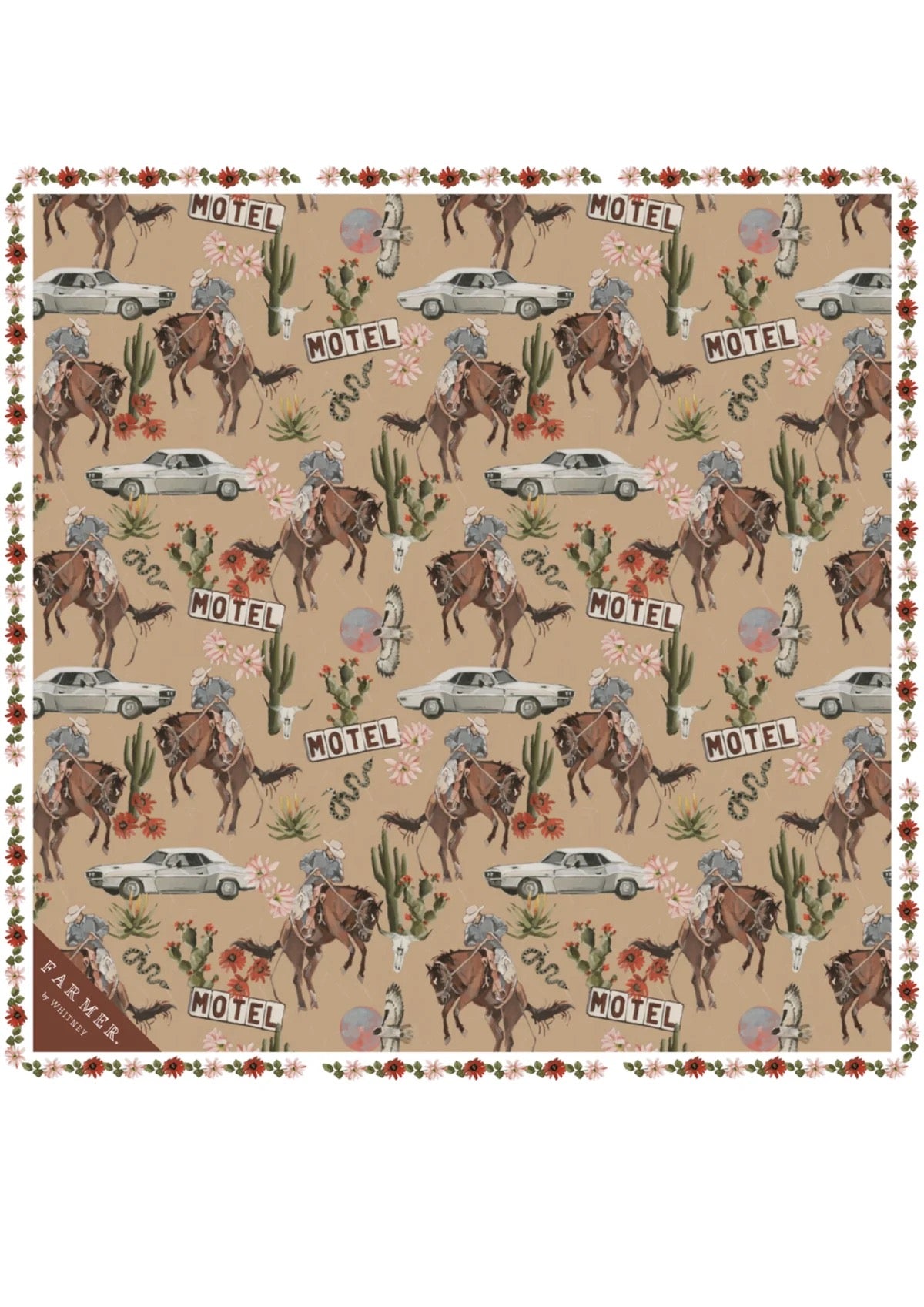 FAR MER FarMer By Whitney Silk Scarf No Man's Land