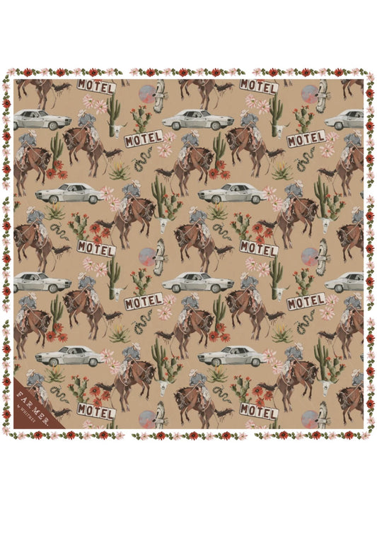FAR MER FarMer By Whitney Silk Scarf No Man's Land