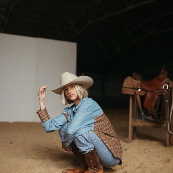 FAR MER FarMer By Whitney Homestead Texas Yoke Shirt
