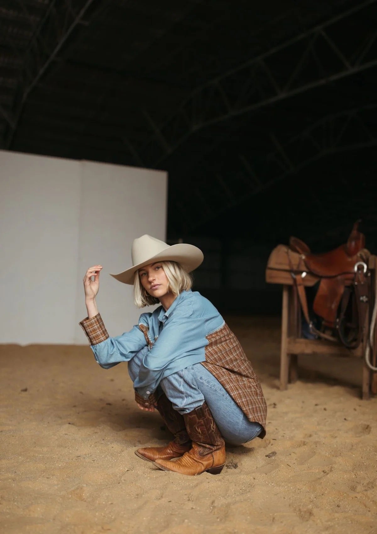 FAR MER FarMer By Whitney Homestead Texas Yoke Shirt