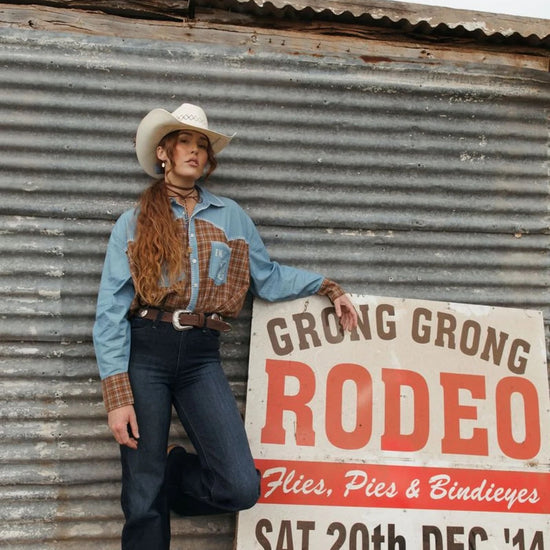 FAR MER FarMer By Whitney Homestead Texas Yoke Shirt