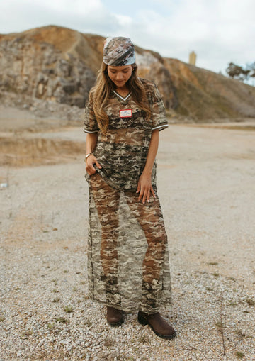 FAR MER FarMer Camo Born Lace Skirt