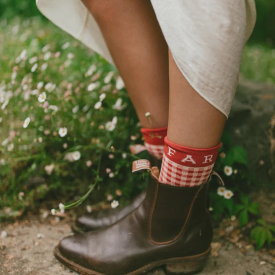 FAR MER FarMer By Whitney Cherry Boot Socks