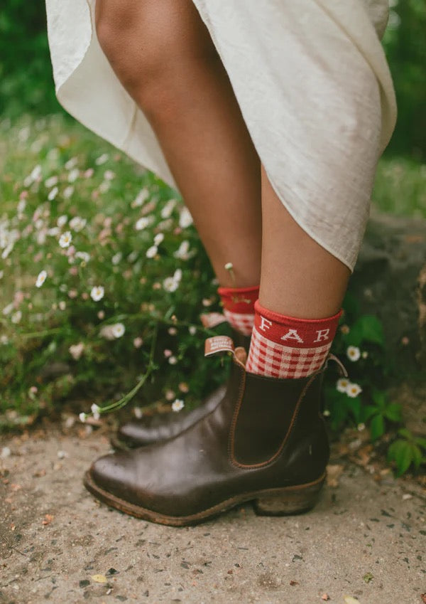 FAR MER FarMer By Whitney Cherry Boot Socks