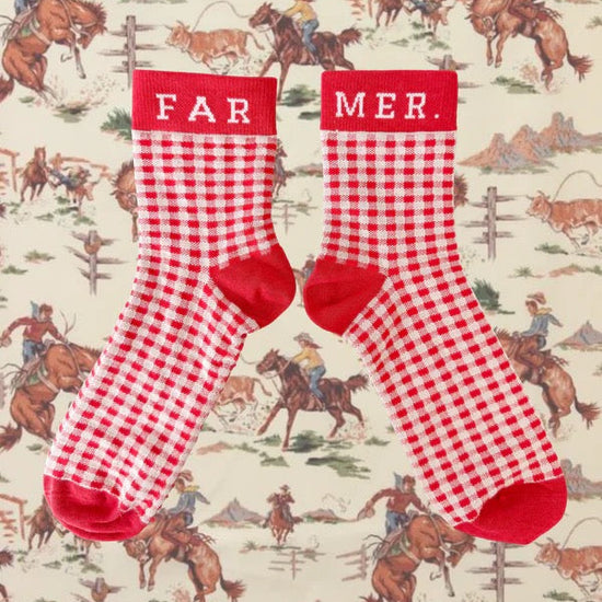 FAR MER FarMer By Whitney Cherry Boot Socks