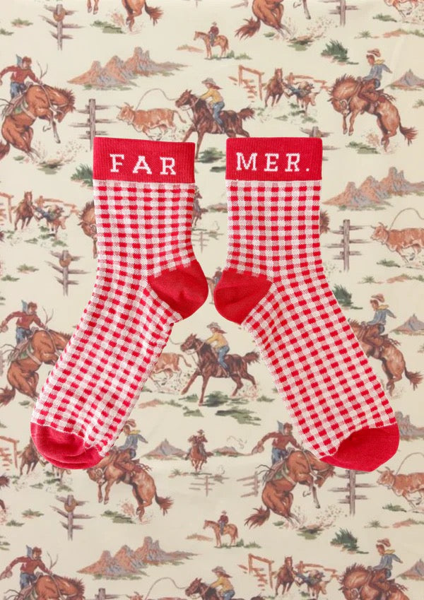 FAR MER FarMer By Whitney Cherry Boot Socks