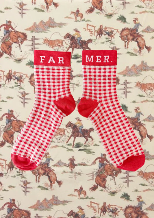 FAR MER FarMer By Whitney Cherry Boot Socks