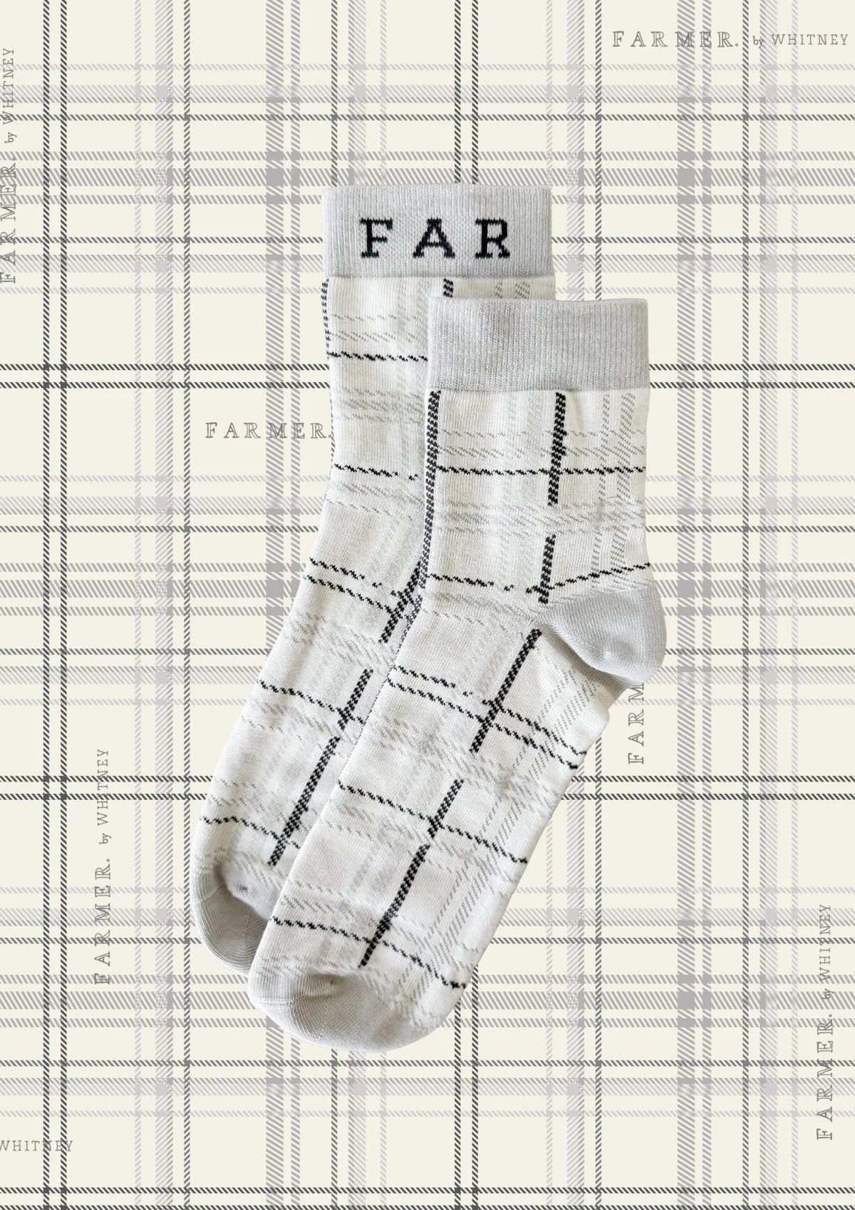 FAR MER FarMer By Whitney Plaid Socks