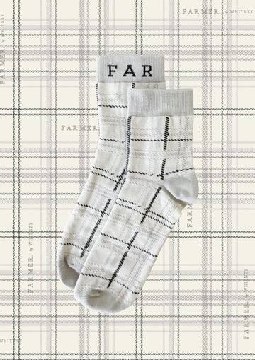 FAR MER FarMer By Whitney Plaid Socks