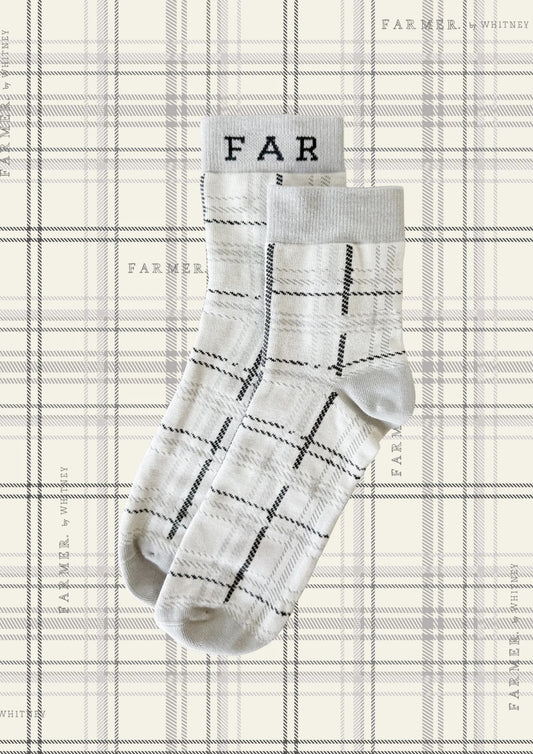 FAR MER FarMer By Whitney Plaid Socks