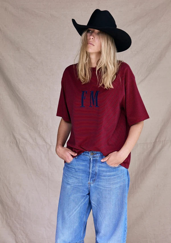 FAR MER FAR MER. By Whitney Oversized Stripe Tee