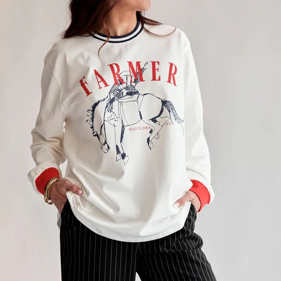 FAR MER FAR MER. By Whitney Bronco Ringer Long Sleeve