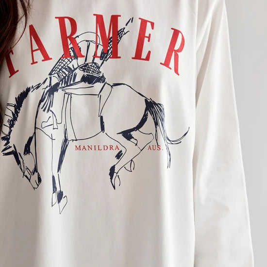 FAR MER FAR MER. By Whitney Bronco Ringer Long Sleeve