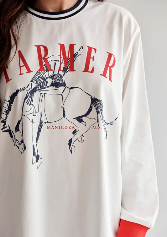 FAR MER FAR MER. By Whitney Bronco Ringer Long Sleeve