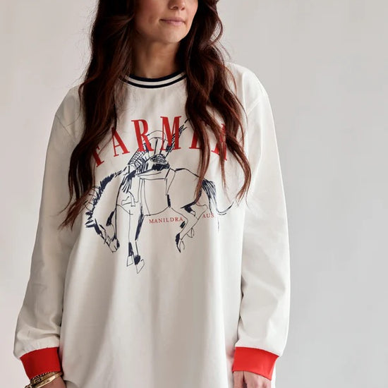 FAR MER FAR MER. By Whitney Bronco Ringer Long Sleeve