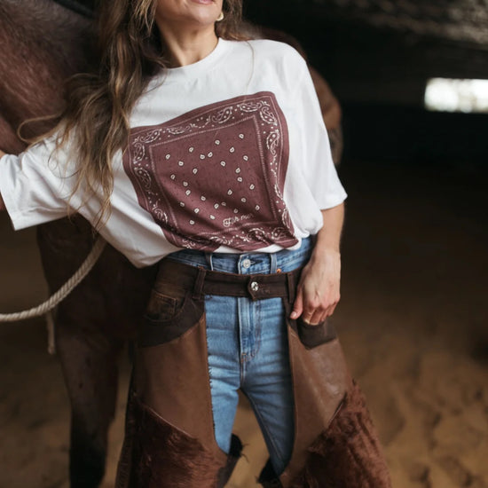 FAR MER FarMer By Whitney Bandana Crew Tee