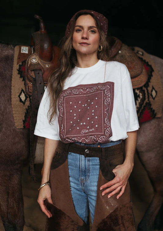 FAR MER FarMer By Whitney Bandana Crew Tee
