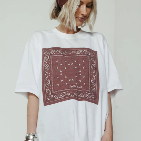 FAR MER FarMer By Whitney Bandana Crew Tee