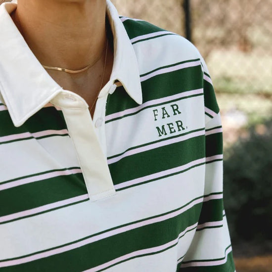 FAR MER FarMer By Whitney Jersey Polo Evergreen