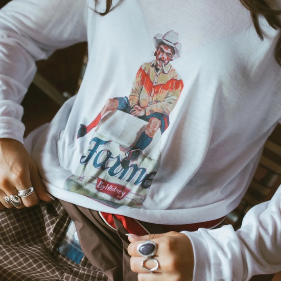 FAR MER FarMer By Whitney Rodeo Clown LS Tee