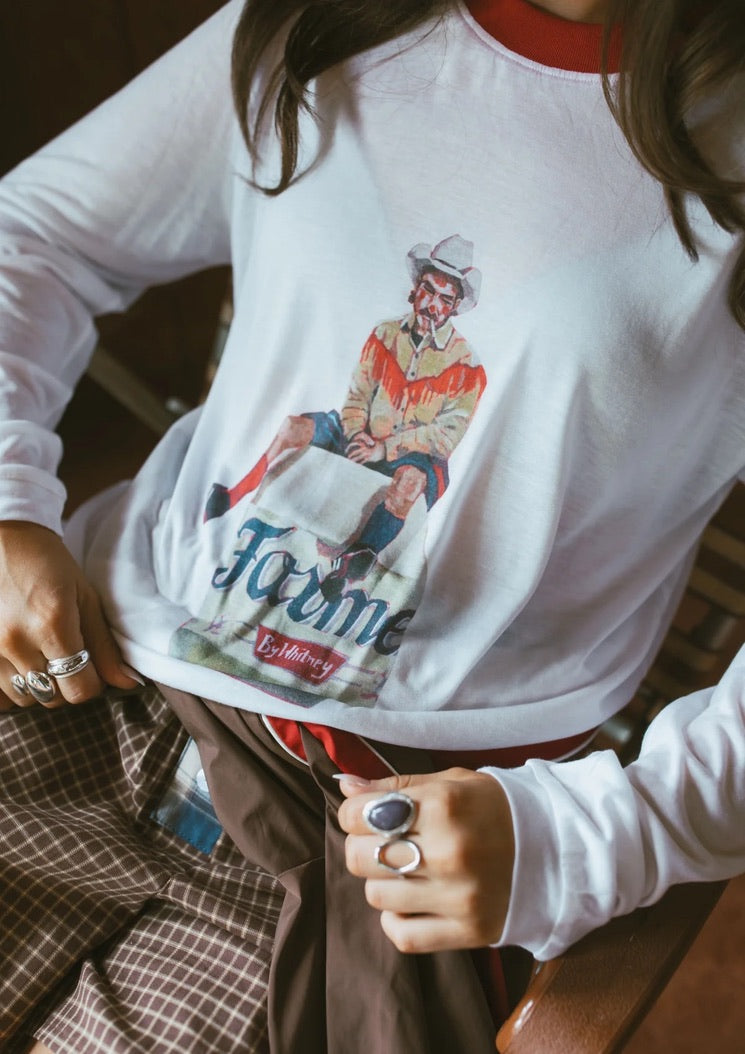 FAR MER FarMer By Whitney Rodeo Clown LS Tee