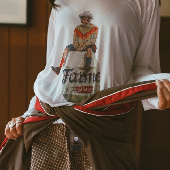 FAR MER FarMer By Whitney Rodeo Clown LS Tee