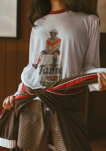 FAR MER FarMer By Whitney Rodeo Clown LS Tee