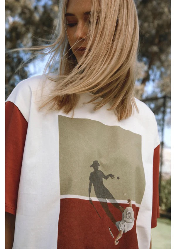 FAR MER FarMer By Whitney Vintage Serve Box Tee