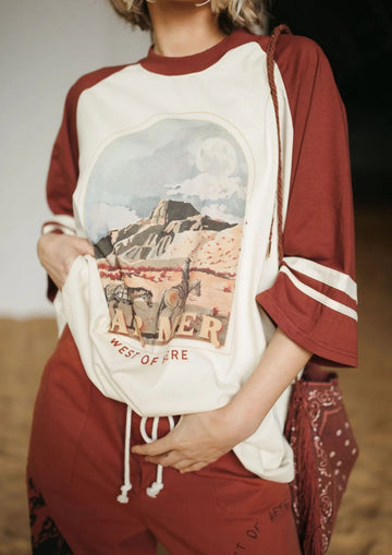 FAR MER FarMer By Whitney West Of Here Raglan Tee