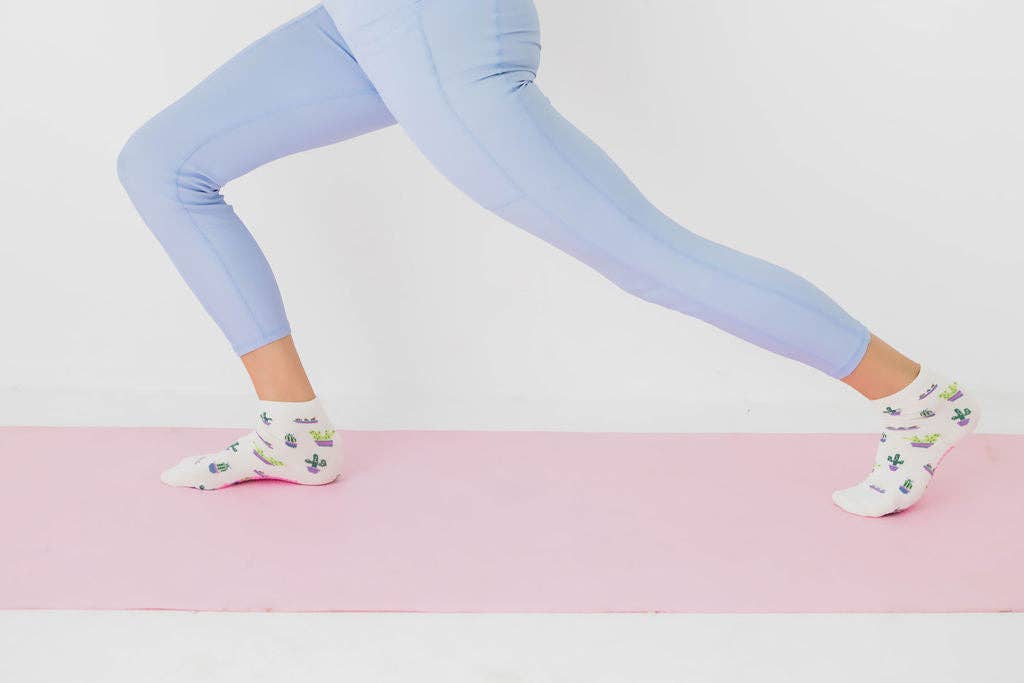 Grippy GRIPPY Cactus Grippy Sock: S/M - Up to size 8 women's AU sizing