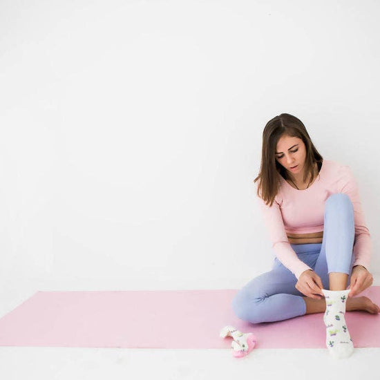 Grippy GRIPPY Cactus Grippy Sock: S/M - Up to size 8 women's AU sizing