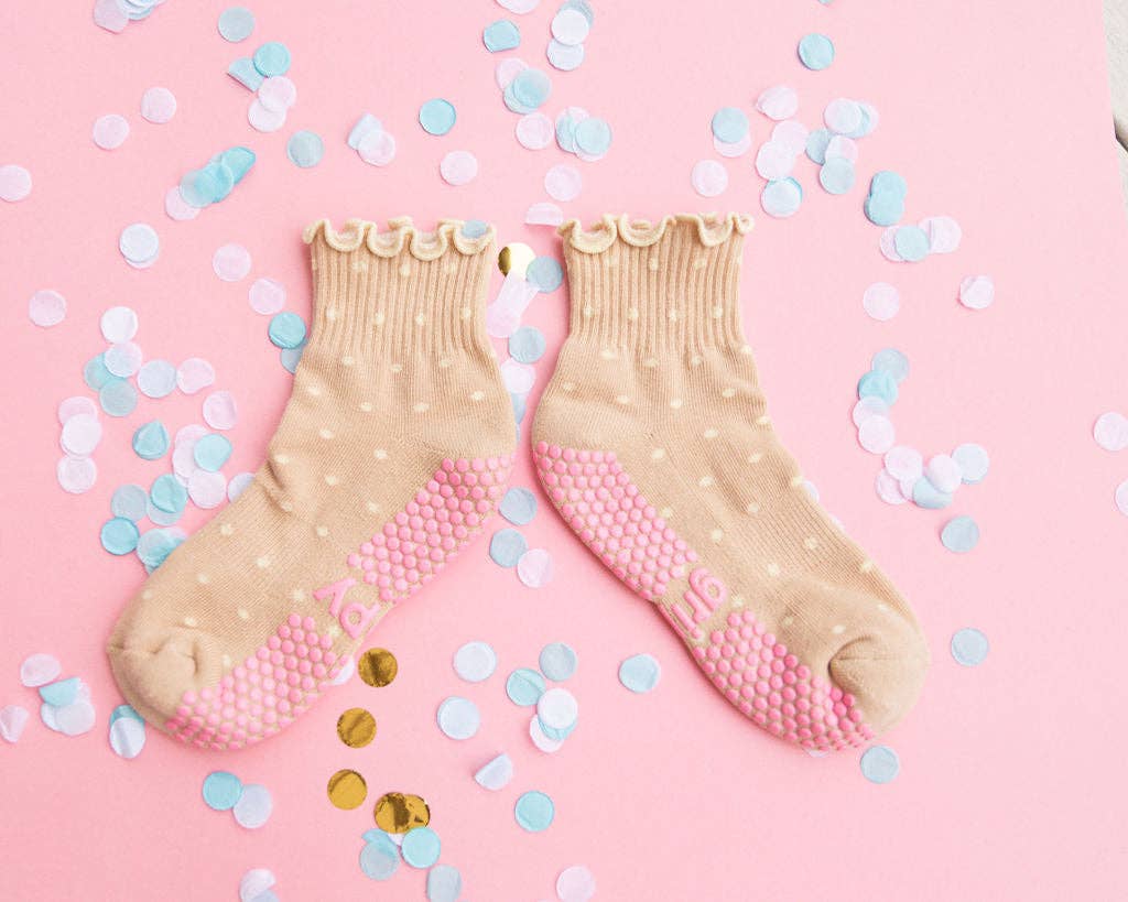 Grippy GRIPPY Dotty Grippy Socks: Black / S/M - Up to size 8 women's AU