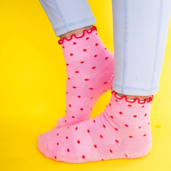 Grippy GRIPPY Dotty Grippy Socks: Black / S/M - Up to size 8 women's AU