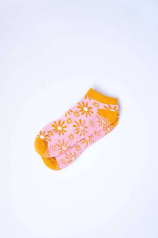 Grippy GRIPPY Sunburst Ankle Grippy Sock: M/L - Size 8.5 to 10 women's AU sizing