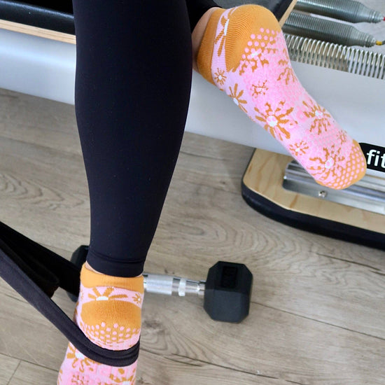 Grippy GRIPPY Sunburst Ankle Grippy Sock: S/M - Up to size 8 women's AU sizing